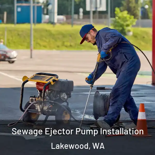  Sewage Ejector Pump Installation Lakewood, WA
